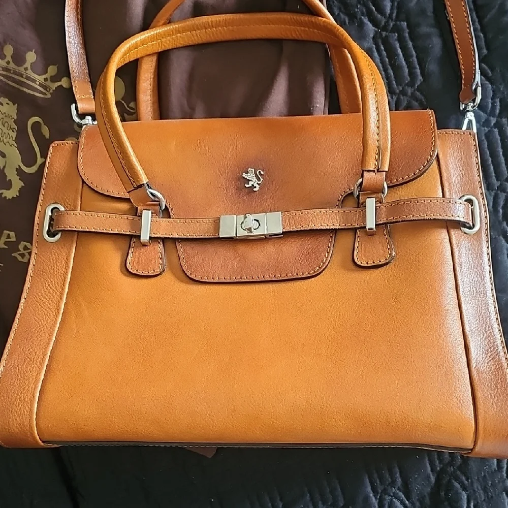 Pratesi Women's Cognac Brown Leather Satchel